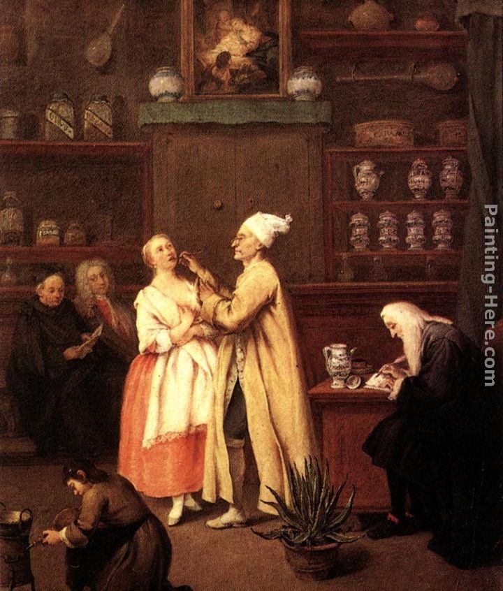 Pietro Longhi The Spice-vendor's shop
